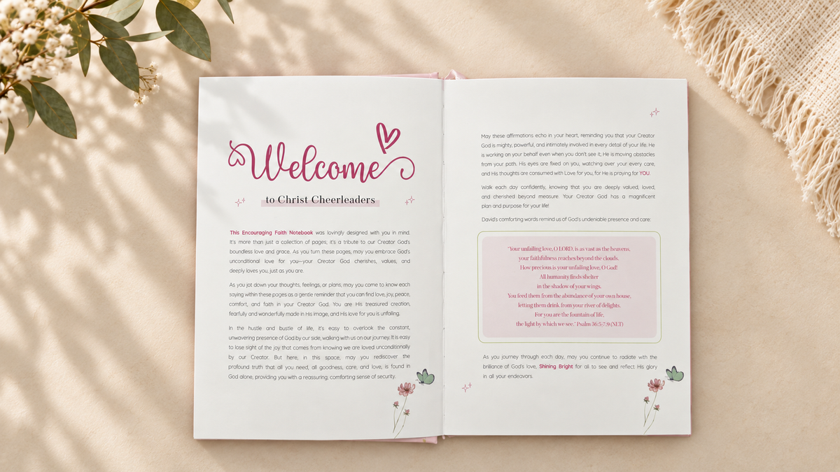 Encouraging Faith Shine Bright Notebook